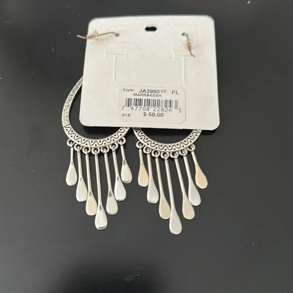 Brighton NWT MARRAKESH French Wire Oasis Earrings, NWT + bag